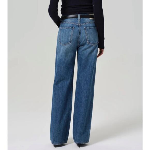 Citizens of Humanity Annina Jeans 24 Blue Denim High Rise Wide Leg Straight - Picture 16 of 16